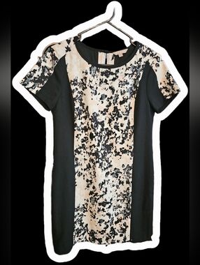 Banana Republic Abstract Multi Color Block Shift Church Career Dress Size 2